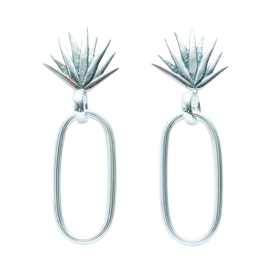 Aretes Agave Josefa, joya de plata .925 – Gabriela Sánchez