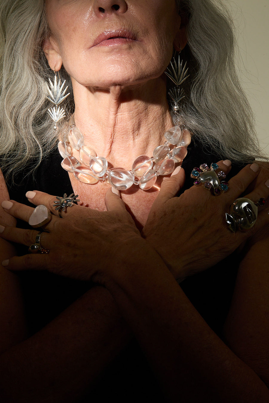 Aretes Dúo de Agaves, joya de plata .925 – Gabriela Sánchez (vista 2)