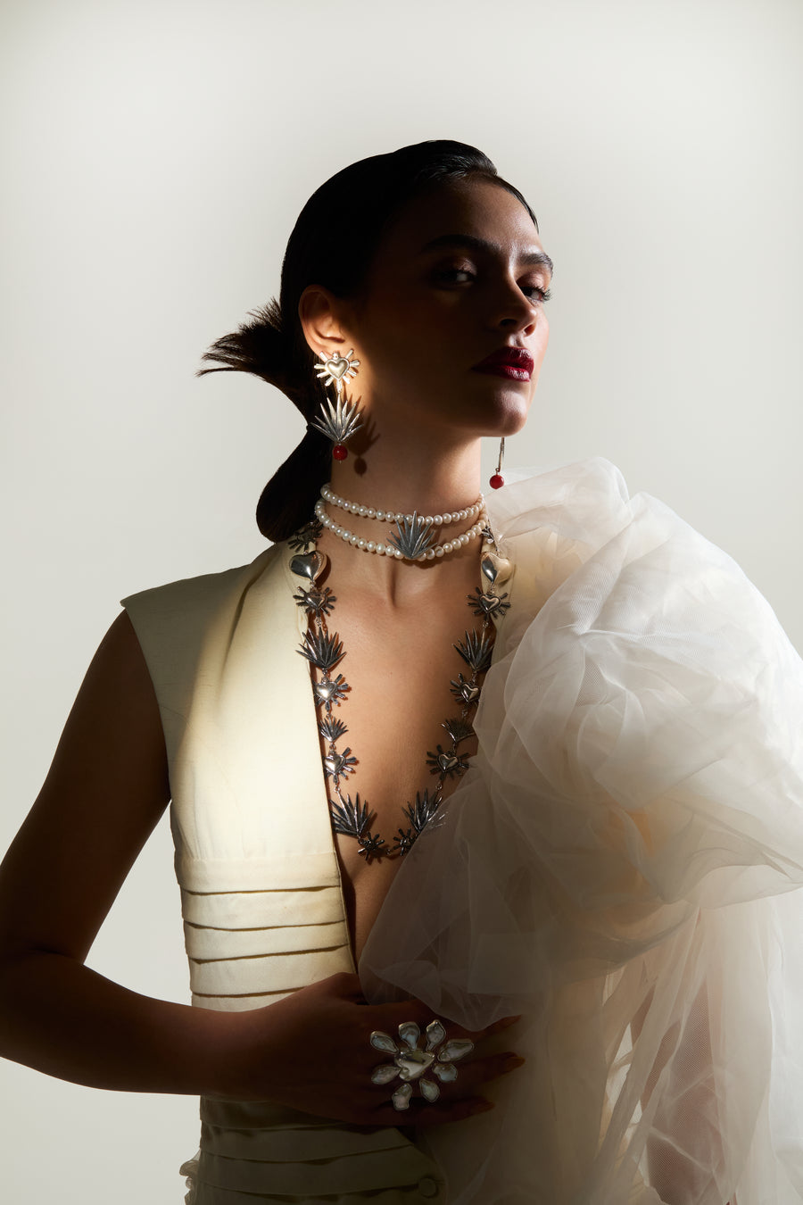 Collar Agave Corazón, joya de plata .925 – Gabriela Sánchez