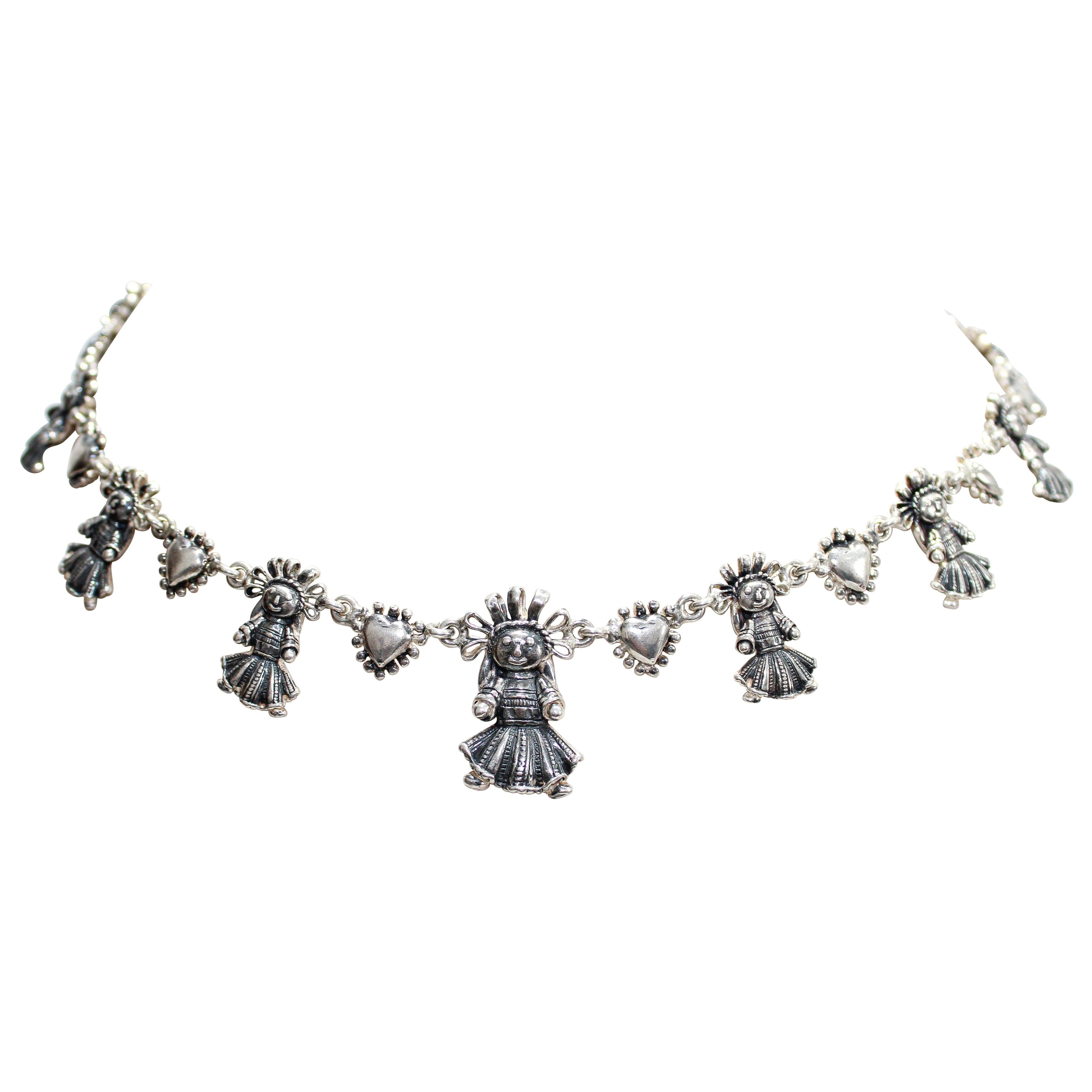 Gargantilla Muñecas, joya de plata .925 – Gabriela Sánchez