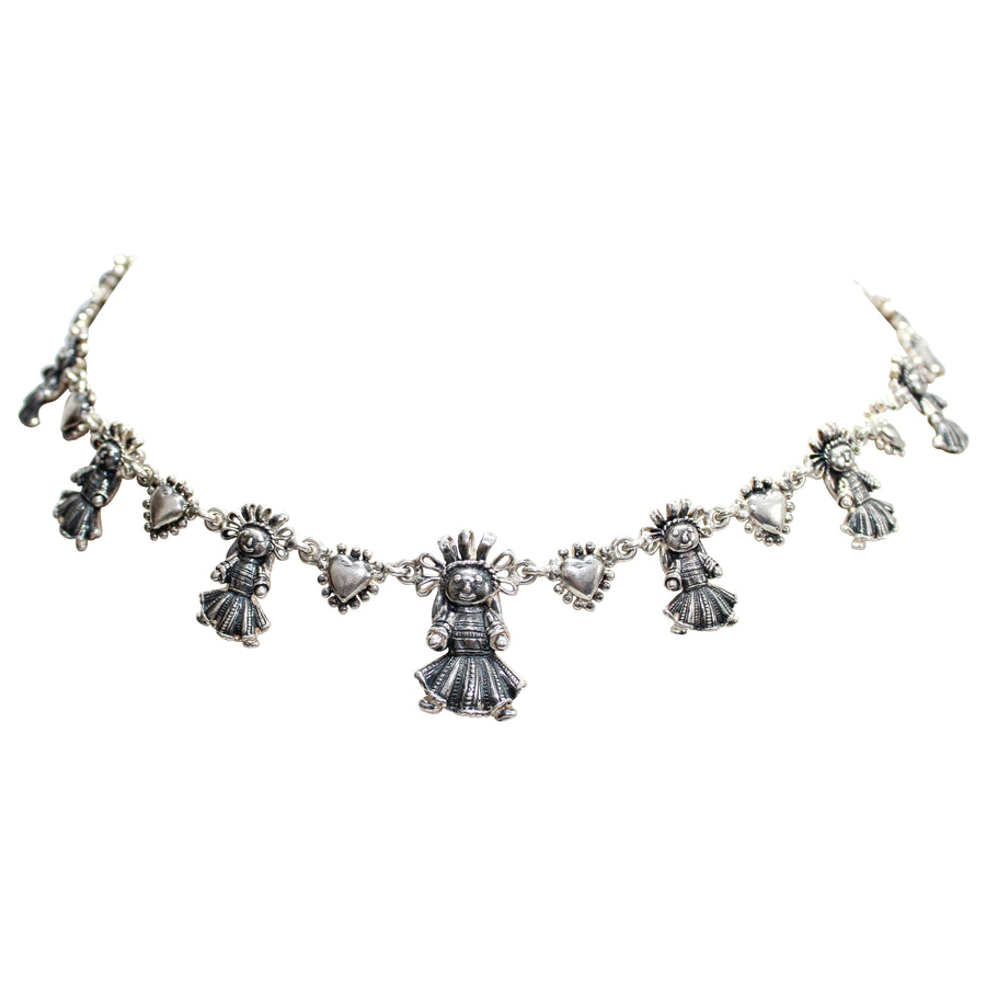 Gargantilla Muñecas, joya de plata .925 – Gabriela Sánchez