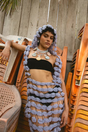 Collar Playa Paraíso, joya de plata .925, con cuarzo tornasol y concha – Gabriela Sánchez (vista 6)