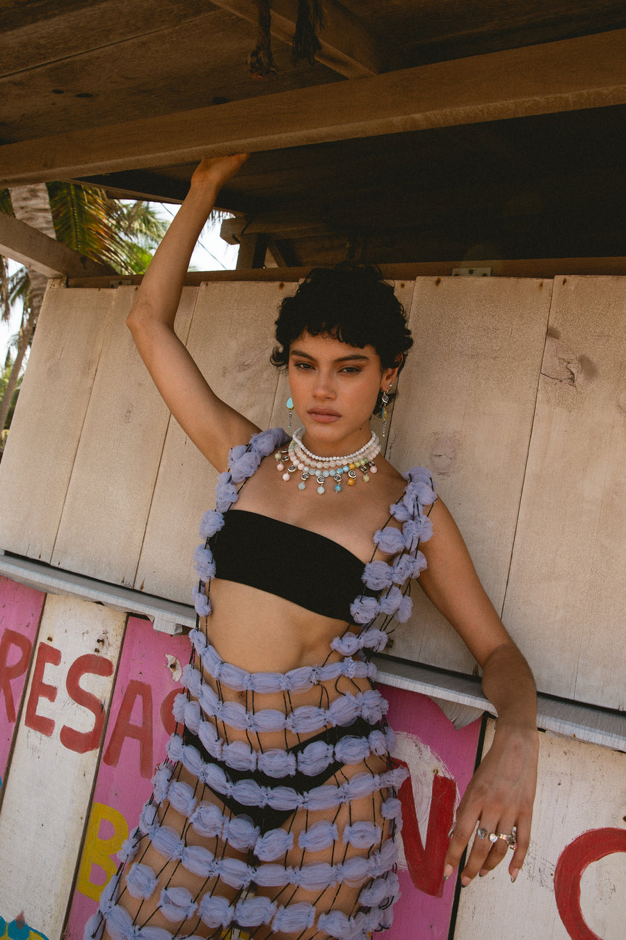 Collar Mahahual, joya de plata .925, con ópalo y cuarzo – Gabriela Sánchez (vista 7)