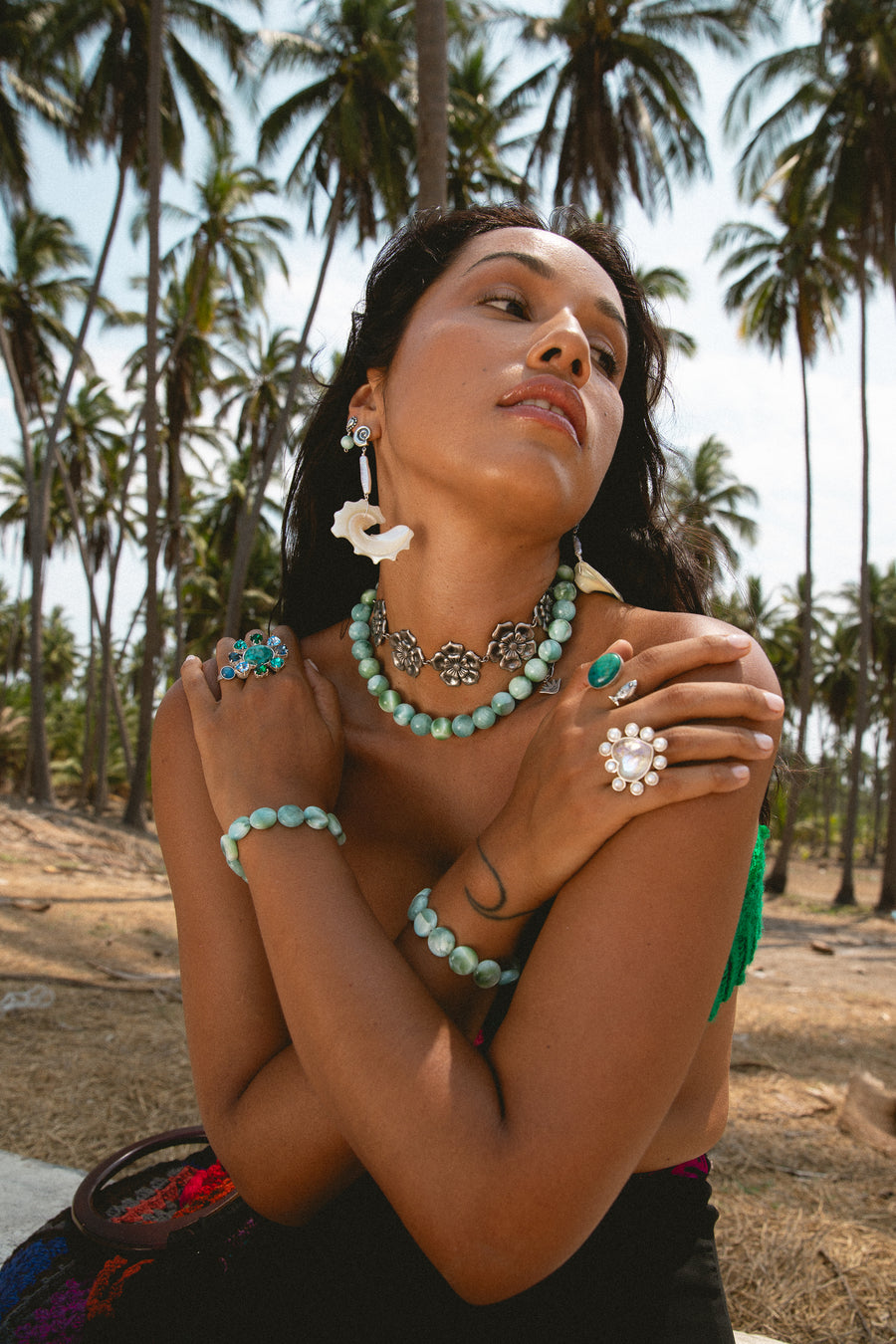 Gargantilla Hawaii, joya de plata .925 – Gabriela Sánchez (vista 5)