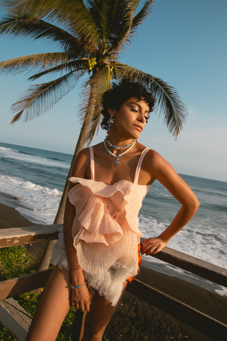 Collar San Bartolomé, joya de plata .925, con aquamarina y calcedonia – Gabriela Sánchez (vista 6)