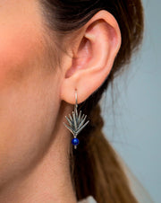 Aretes Agave sueño 3 Lapislázuli, joya de plata .925 – Gabriela Sánchez (vista 3)