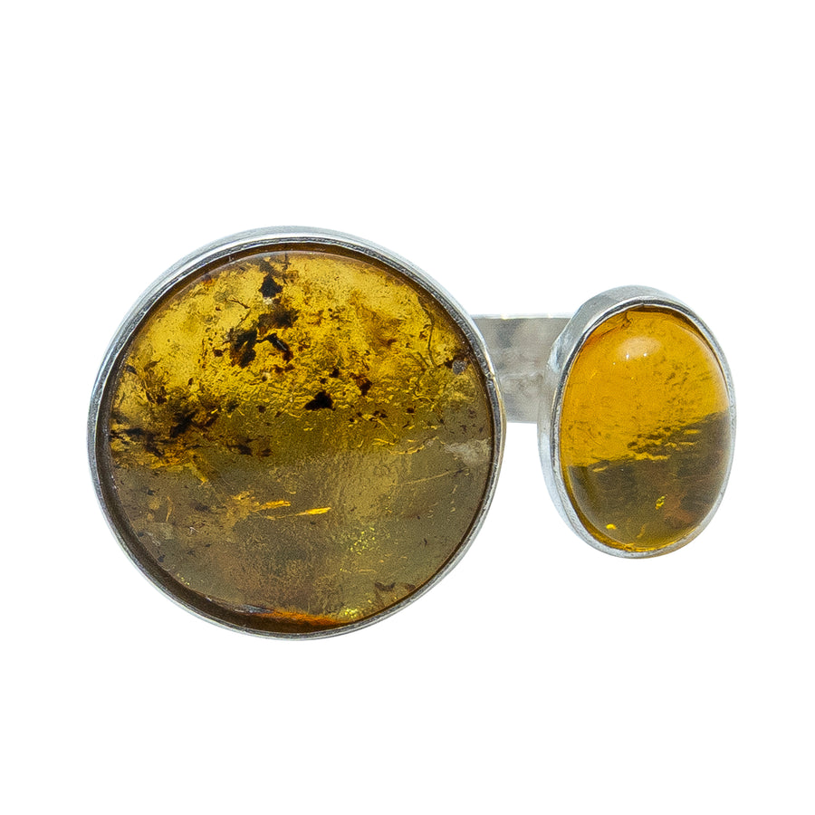 Anillo Joya de Madre, joya de plata .925, con ámbar – Gabriela Sánchez (vista 6)