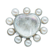 Anillo Amor Profundo, joya de plata .925, con cuarzo y perla – Gabriela Sánchez (vista 4)