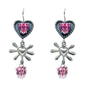Aretes Momentos Felices, joya de plata .925, con cristal Swarovski – Gabriela Sánchez