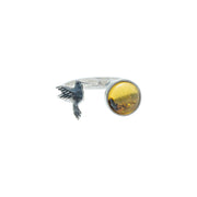 Anillo Pequeño Vuelo, joya de plata .925, con ámbar – Gabriela Sánchez (vista 2)