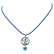 Collar Mi Cielo Azul, joya de plata .925, con lapislázuli y cristal Swarovski – Gabriela Sánchez