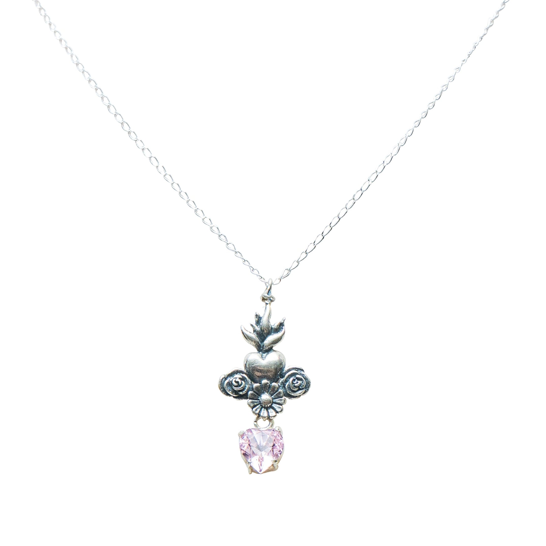 Dije Un Trocito de Mí, joya de plata .925, con cristal Swarovski – Gabriela Sánchez