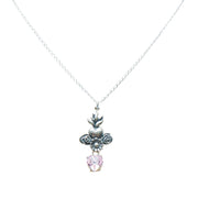 Dije Un Trocito de Mí, joya de plata .925, con cristal Swarovski – Gabriela Sánchez