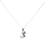 Dije Susurros del viento, joya de plata .925, con perla – Gabriela Sánchez