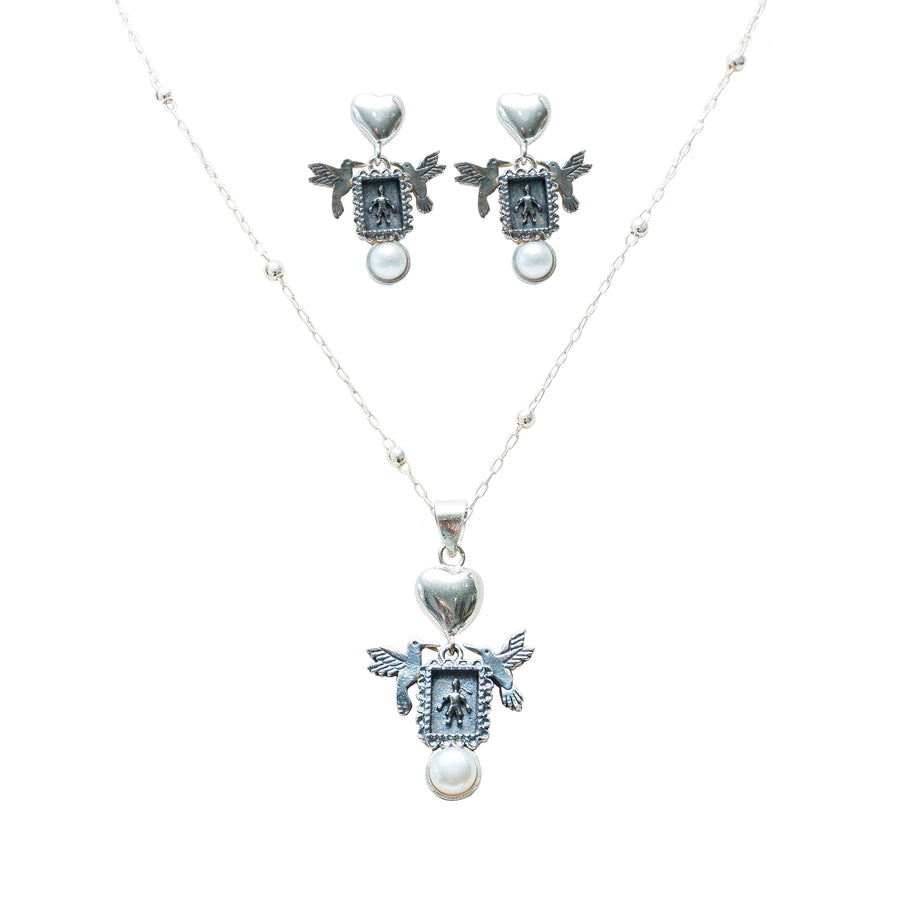 Set Alas de Ternura, joya de plata .925 – Gabriela Sánchez (vista 2)