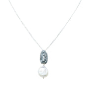 Dije Reflejo de Amor, joya de plata .925, con perla – Gabriela Sánchez