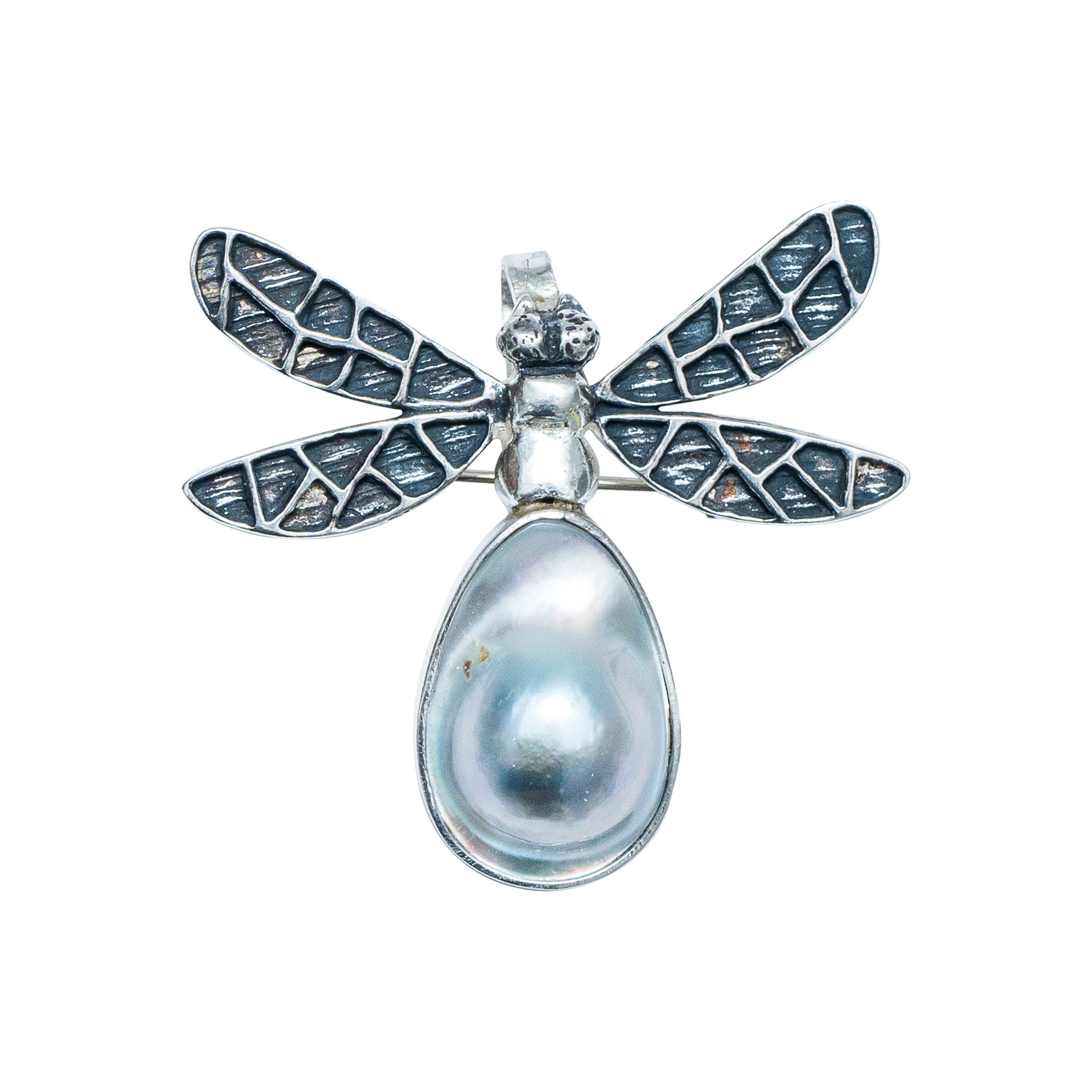Prendedor Alas De Perla, joya de plata .925 – Gabriela Sánchez