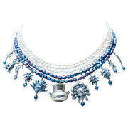 Collar Tlamanalli, joya de plata .925, con perla – Gabriela Sánchez