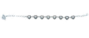 Brazalete Corazoncitos de Plata, joya de plata .925 – Gabriela Sánchez (vista 4)