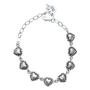 Brazalete Corazoncitos de Plata, joya de plata .925 – Gabriela Sánchez