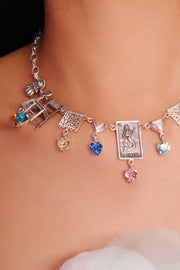 Collar Fiesta Multicolor, joya de plata .925, con cristal Swarovski – Gabriela Sánchez (vista 2)