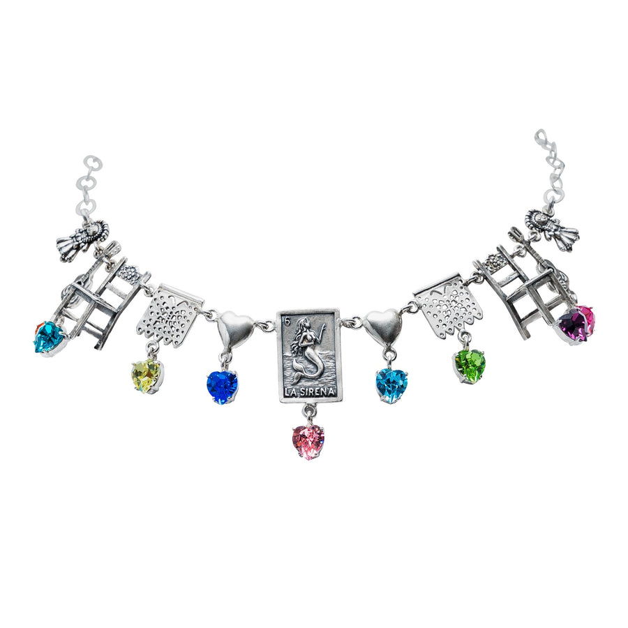Collar Fiesta Multicolor, joya de plata .925, con cristal Swarovski – Gabriela Sánchez (vista 3)