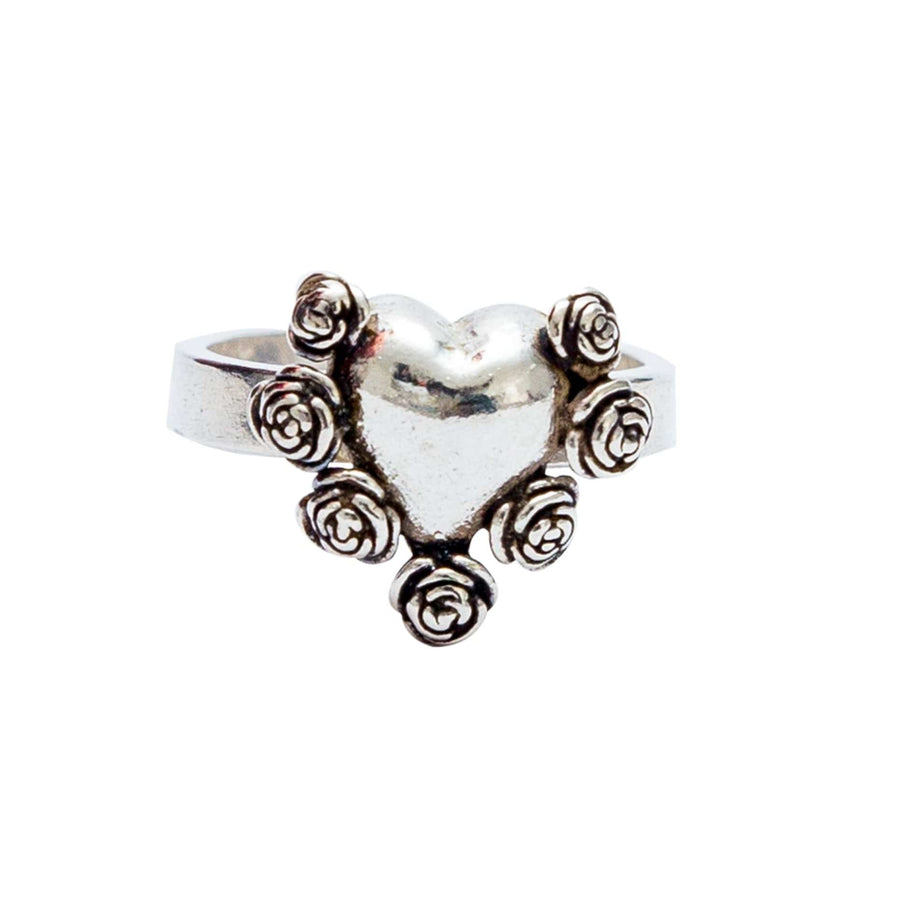Anillo Corazón con Rosas Mini CAL005 Anillo