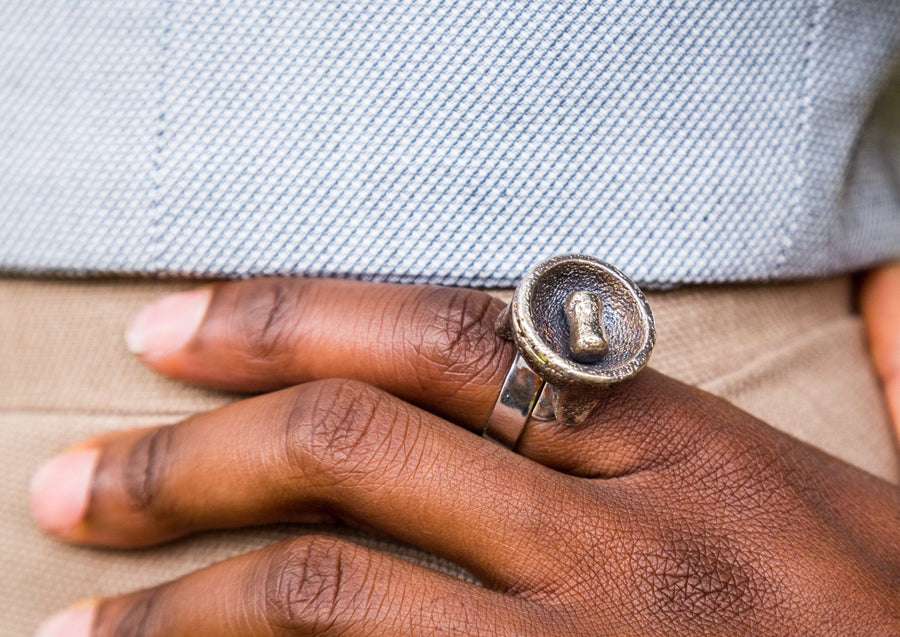 Anillo de Molcajete, joya de plata .925 – Gabriela Sánchez (vista 3)