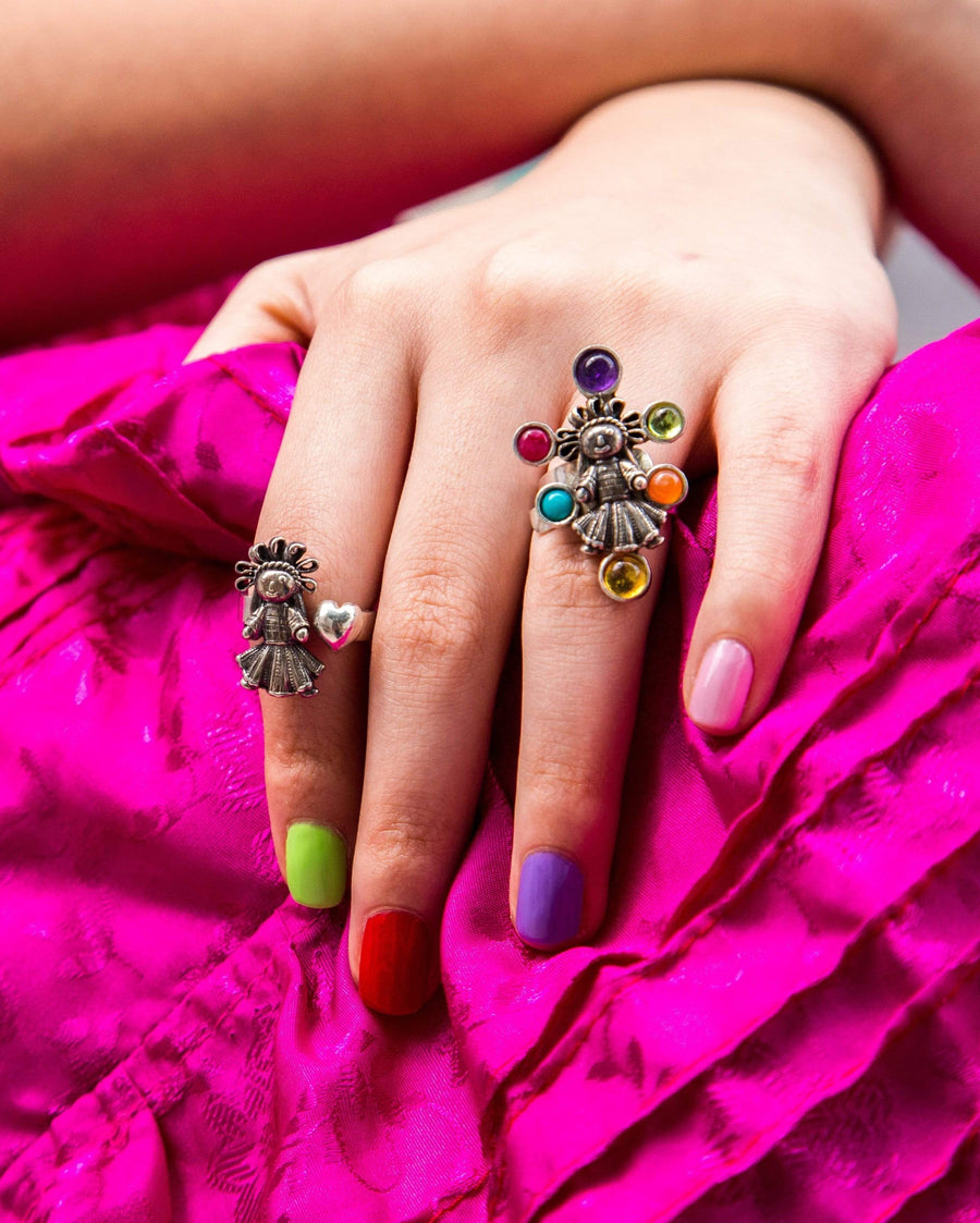 Anillo Muñeca chica con Biseles Gabriela Sánchez Anillo