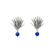 Aretes Agave sueño 3 Lapislázuli, joya de plata .925 – Gabriela Sánchez (vista 2)