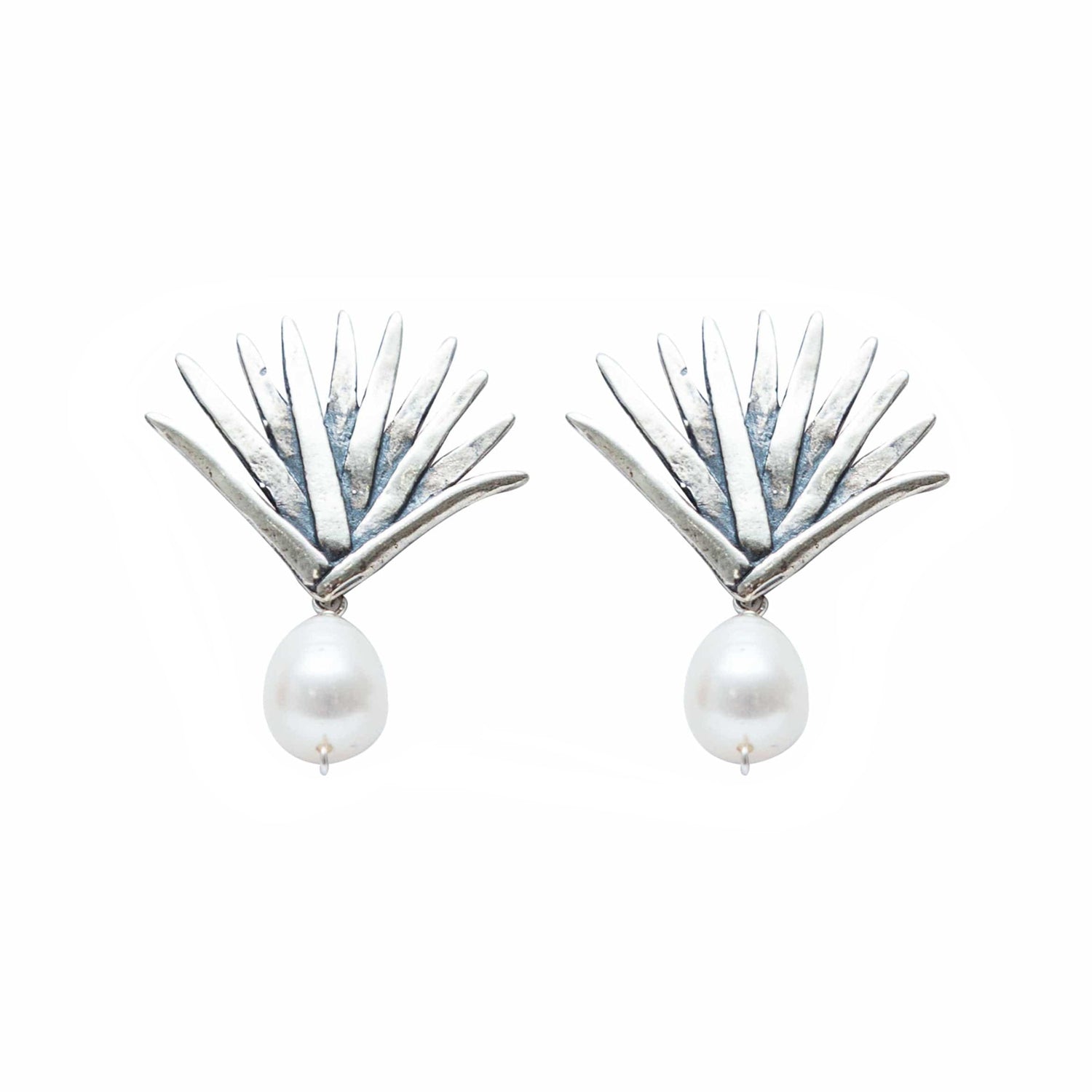 Aretes Agave Sueño 4 Perla, joya de plata .925 – Gabriela Sánchez