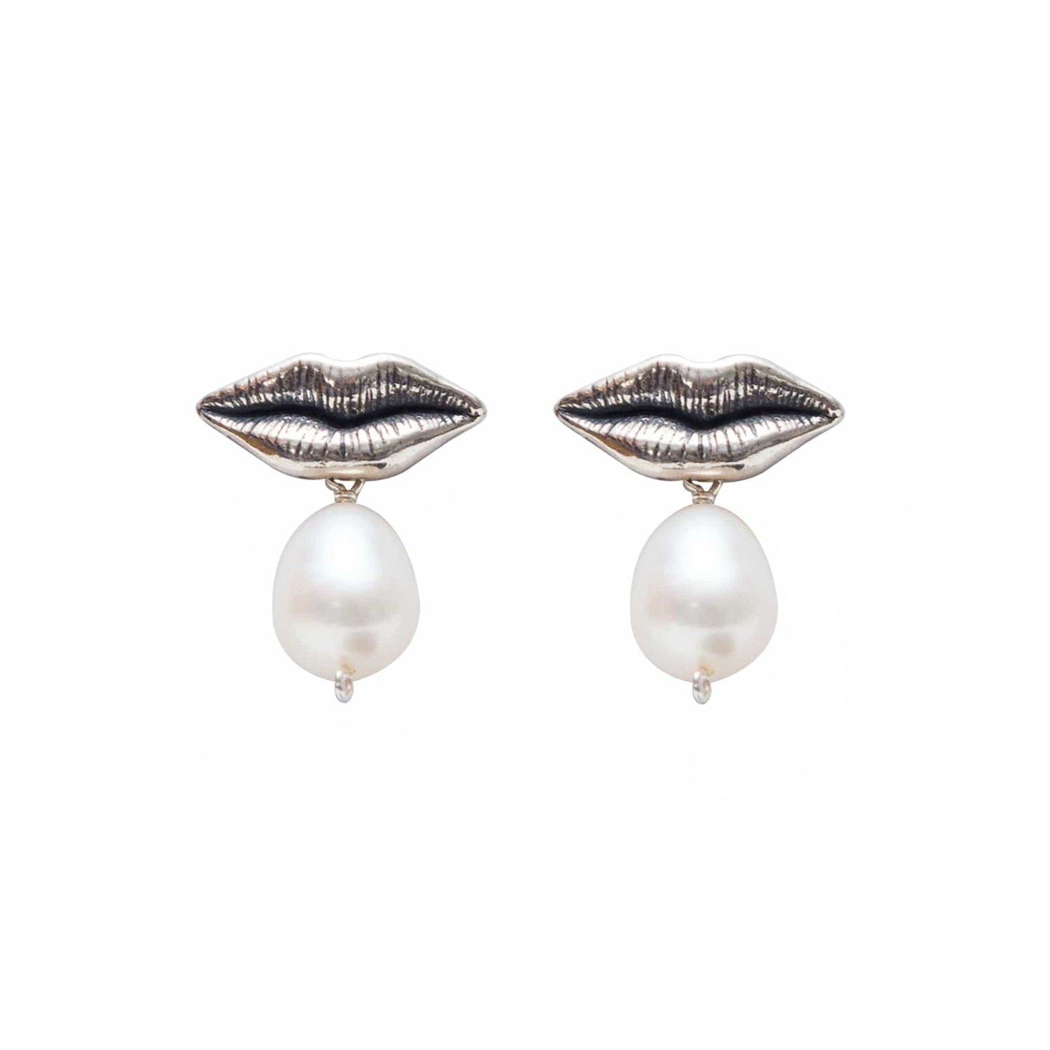 Aretes Boca Perla, joya de plata .925 – Gabriela Sánchez