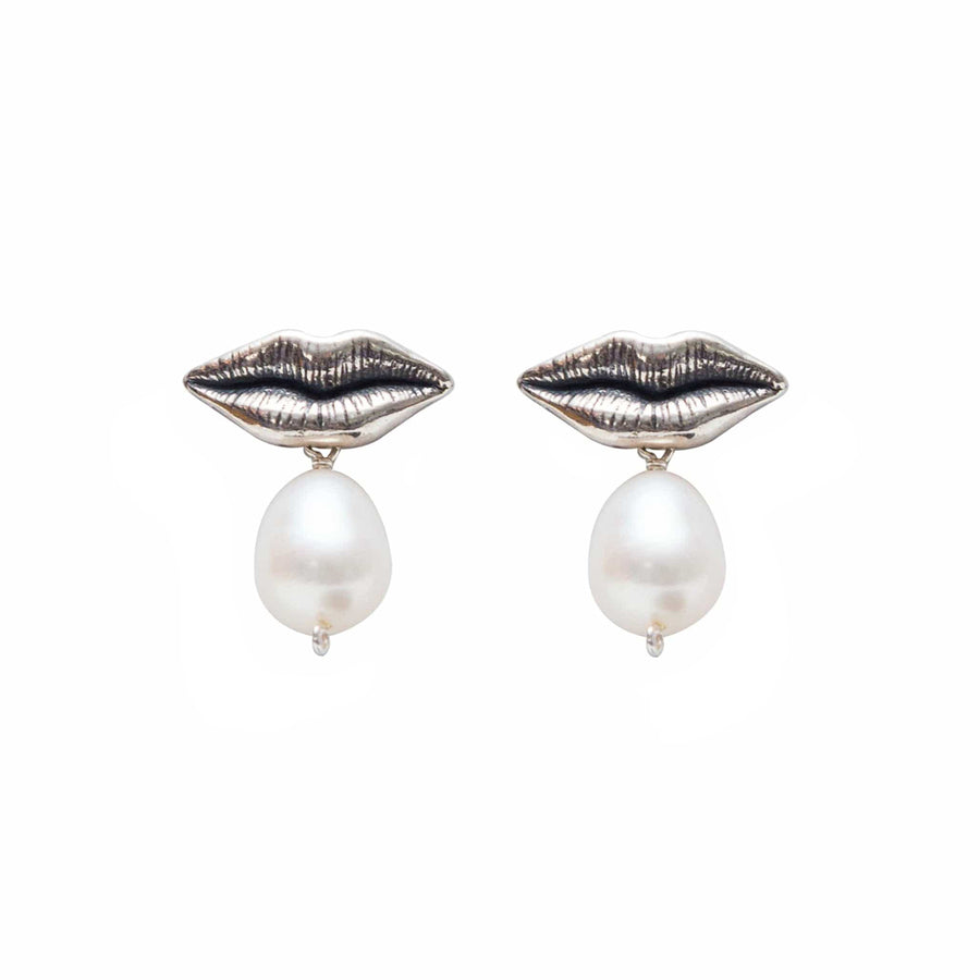 Aretes Boca Perla, joya de plata .925 – Gabriela Sánchez