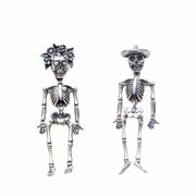 Aretes Calacas Pareja, joya de plata .925 – Gabriela Sánchez (vista 2)