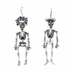 Aretes Calacas Pareja