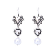 Aretes Corazones Perla Gabriela Sánchez Aretes