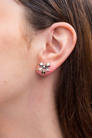 Aretes Moñito con Pirita AM011 Aretes