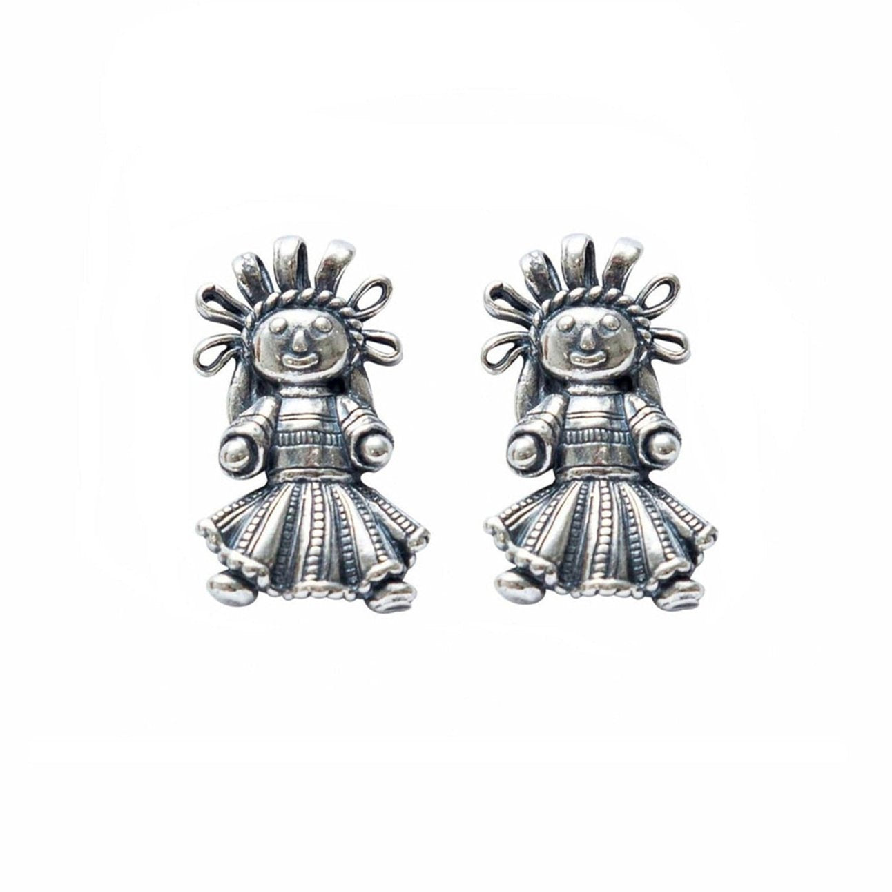 Aretes Muñeca de Listones, joya de plata .925 – Gabriela Sánchez