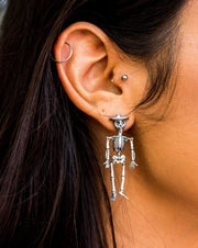 Aretes Calacas Pareja, joya de plata .925 – Gabriela Sánchez (vista 4)