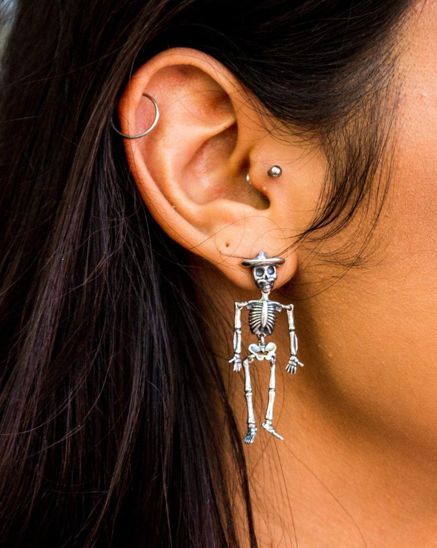 Aretes Calacas Pareja, joya de plata .925 – Gabriela Sánchez (vista 4)