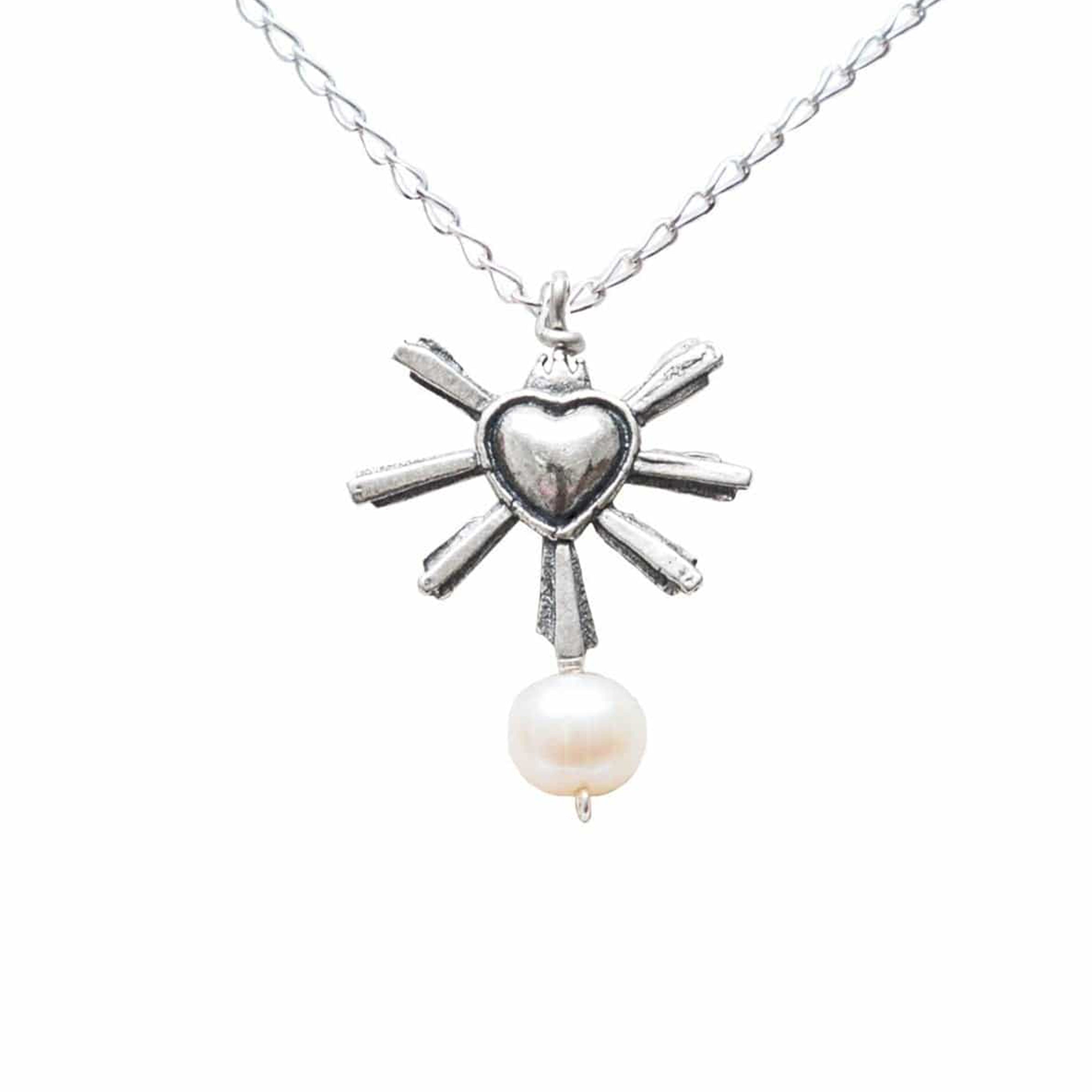 Dije Corazón Querido México Perla, joya de plata .925 – Gabriela Sánchez
