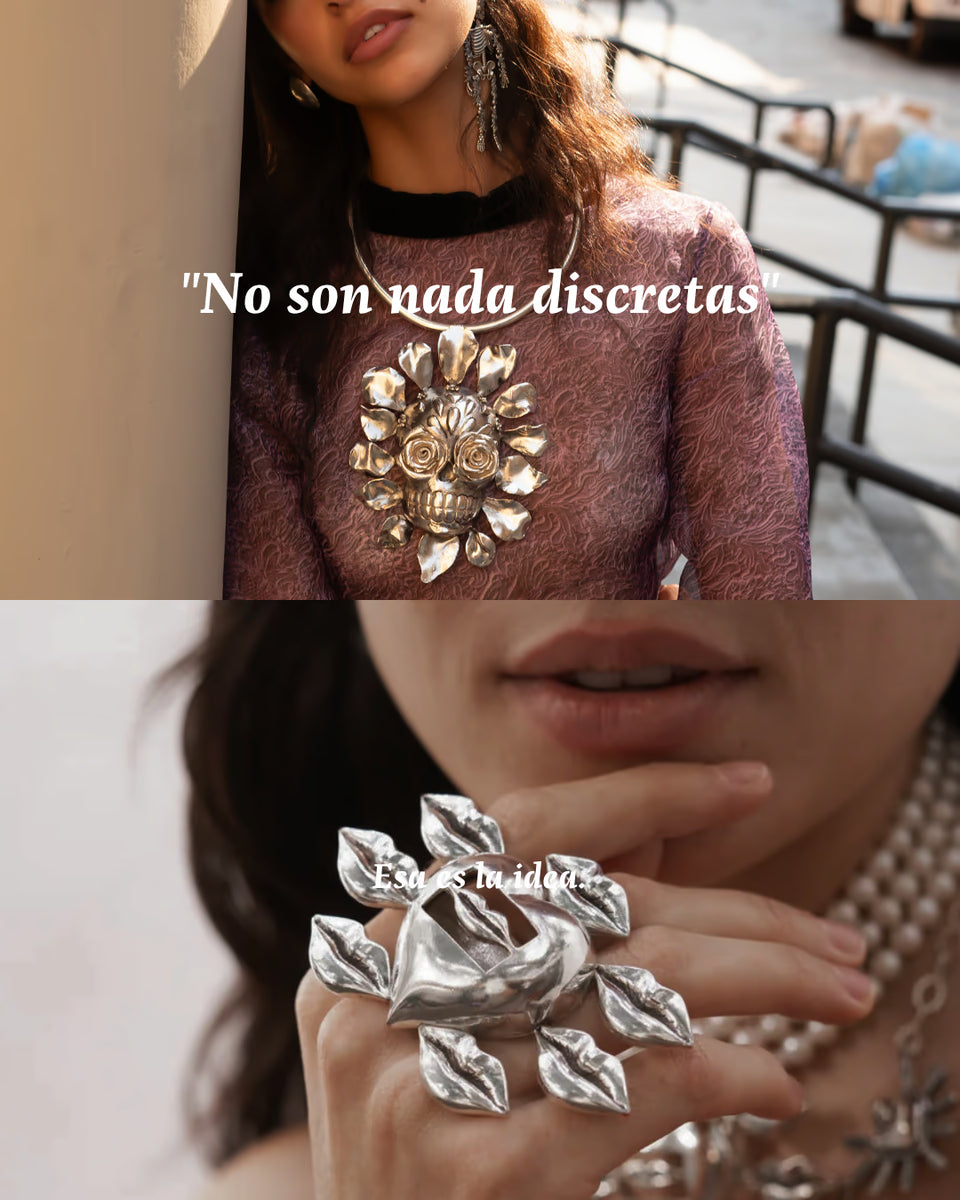 Joyería mexicana maximalista Gabriela Sánchez