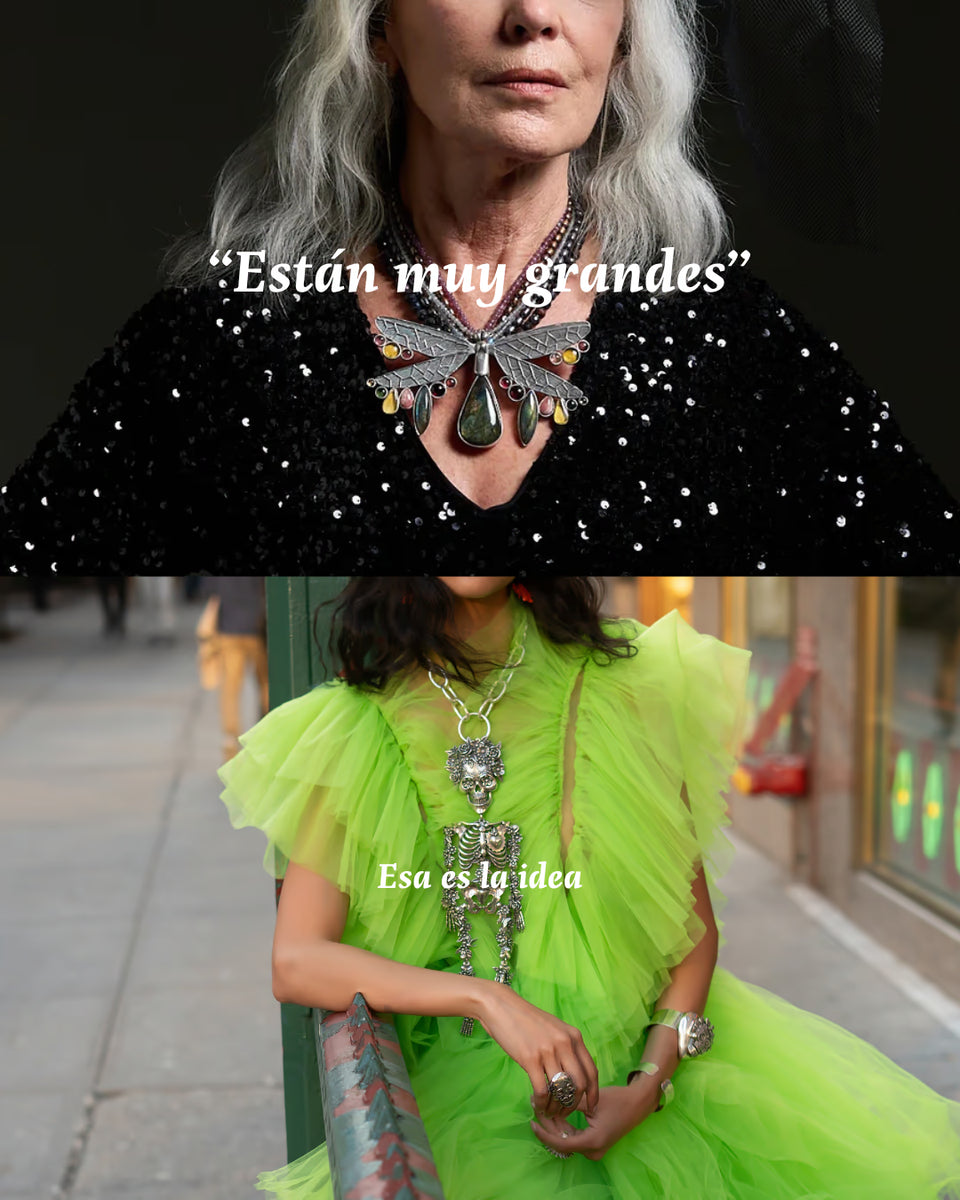 Joyería mexicana maximalista Gabriela Sánchez