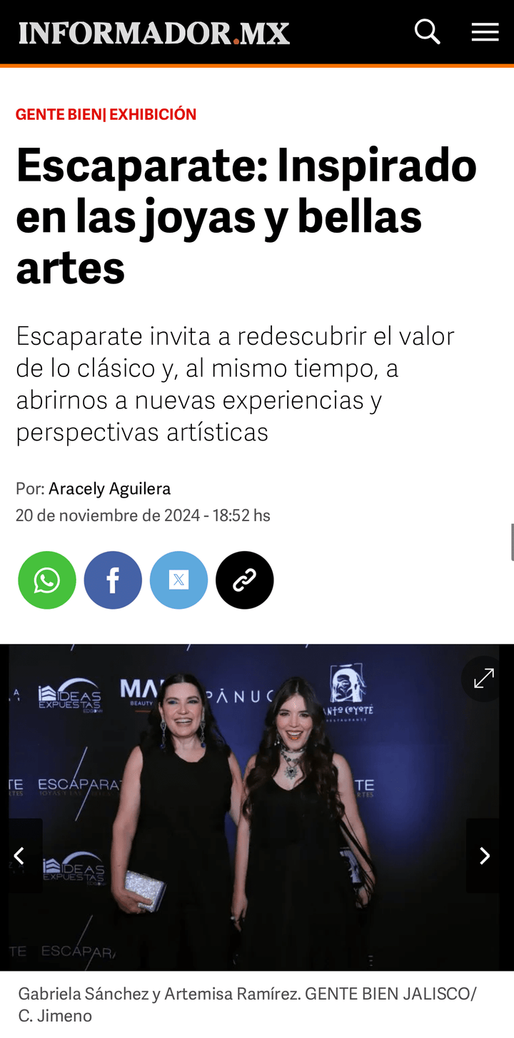Gabriela Sánchez en prensa