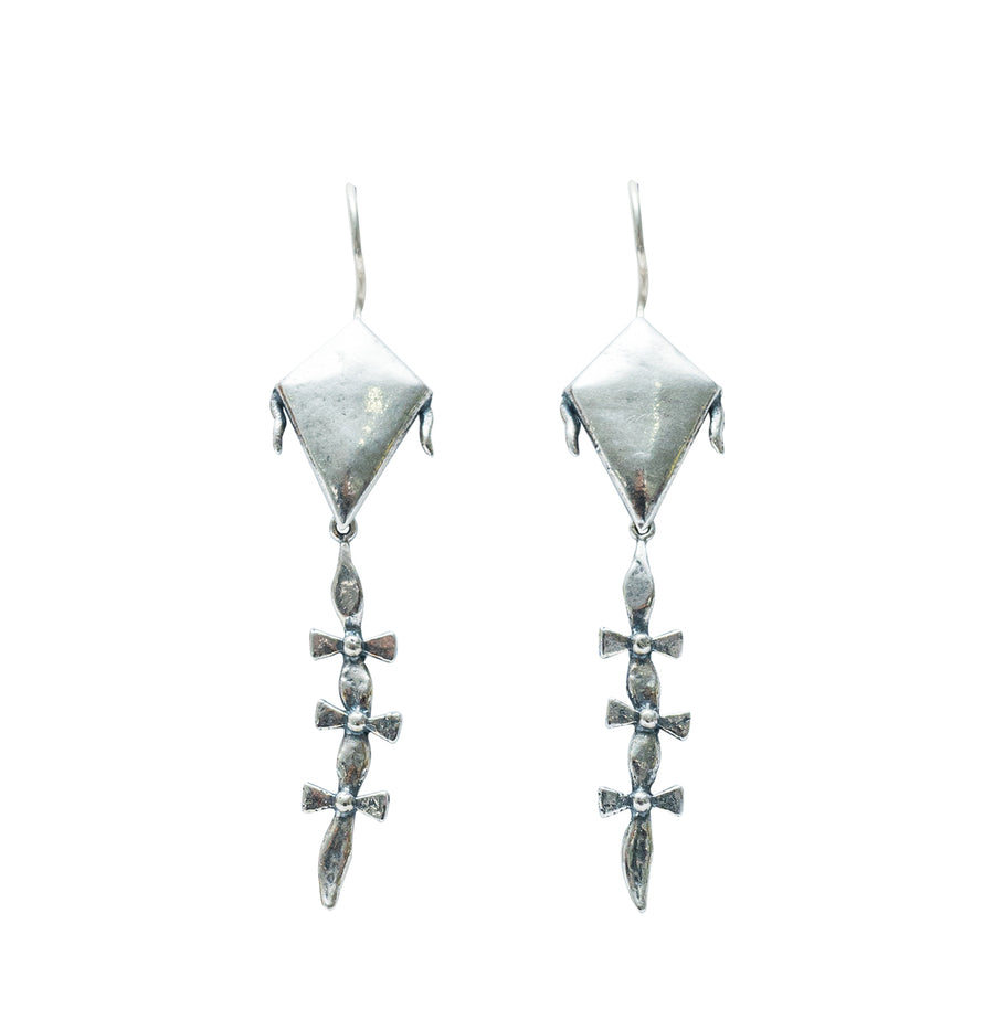 Aretes Papalote Mini, joya de plata .925 – Gabriela Sánchez