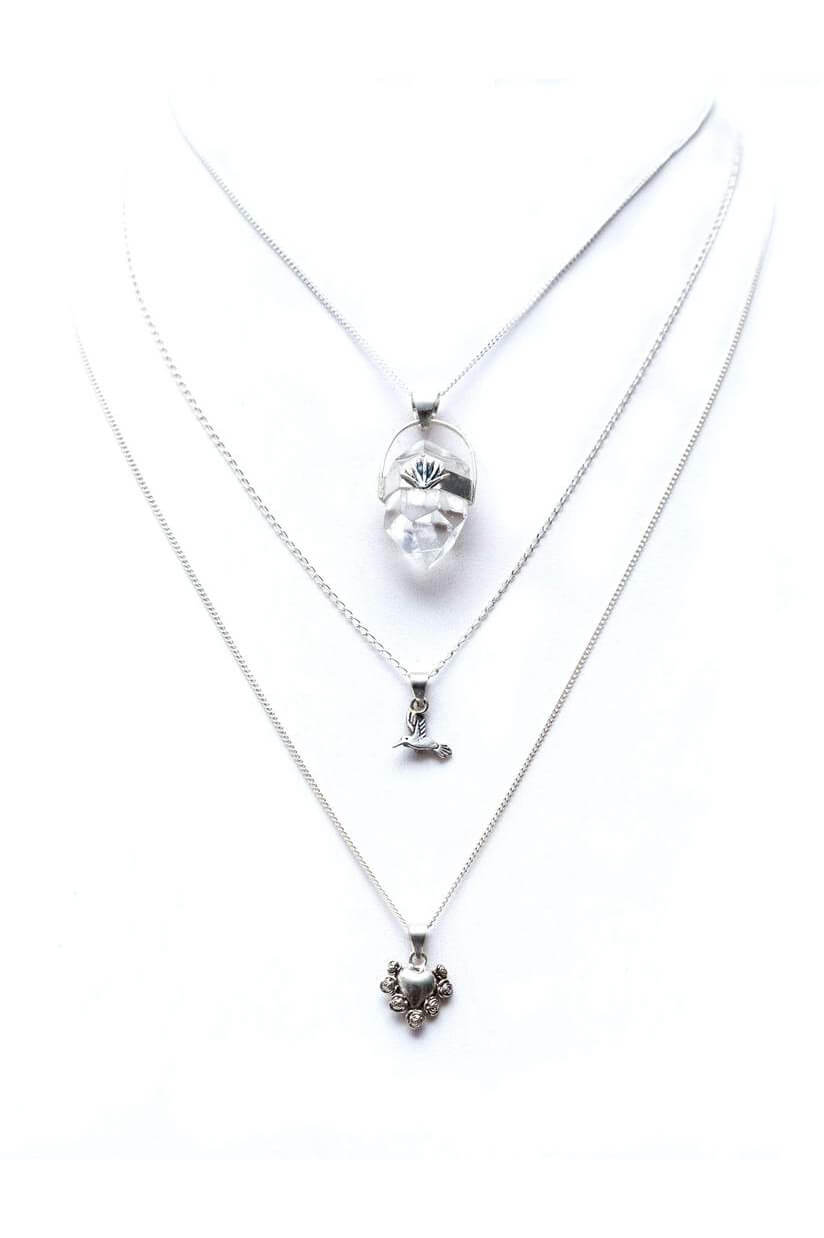 joyas mexicanas gabriela sanchez set colibri corazon y cuarzo set gabriela sanchez