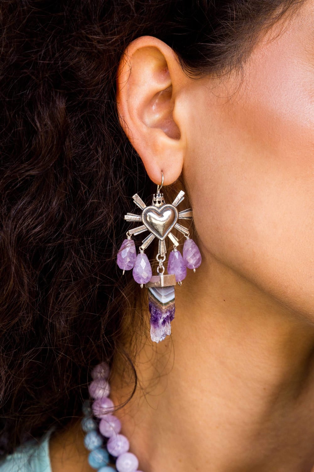 joyas mexicanas gabriela sanchez aretes corazon querido mexico drusa aretes gabriela sanchez 28405234401335