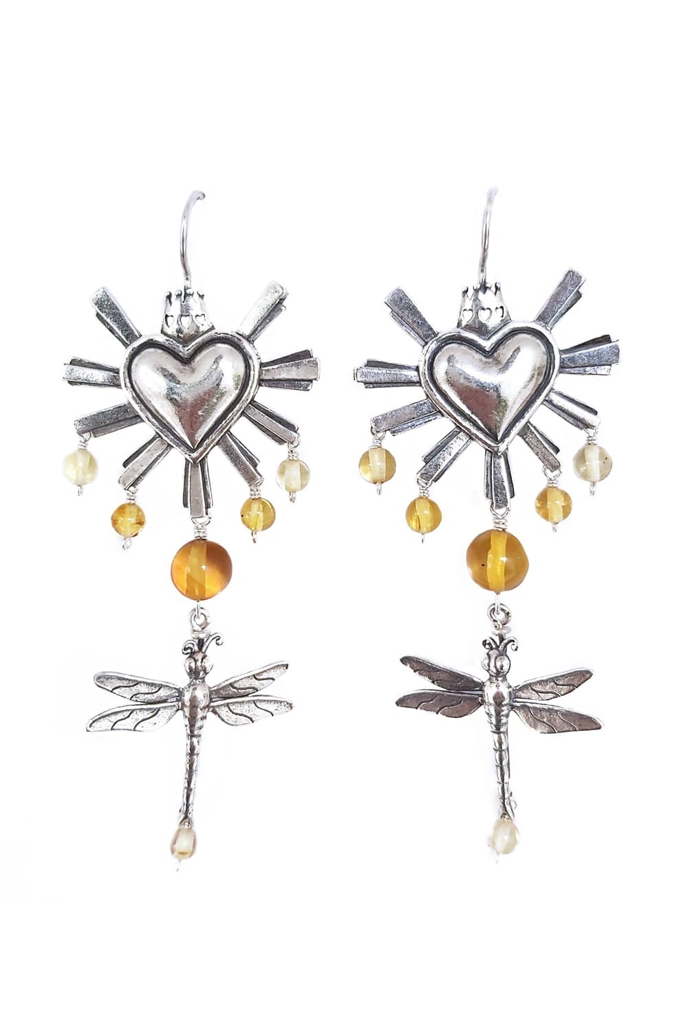 joyas mexicanas gabriela sanchez aretes corazon y libelulas aretes gabriela sanchez 28403787038775