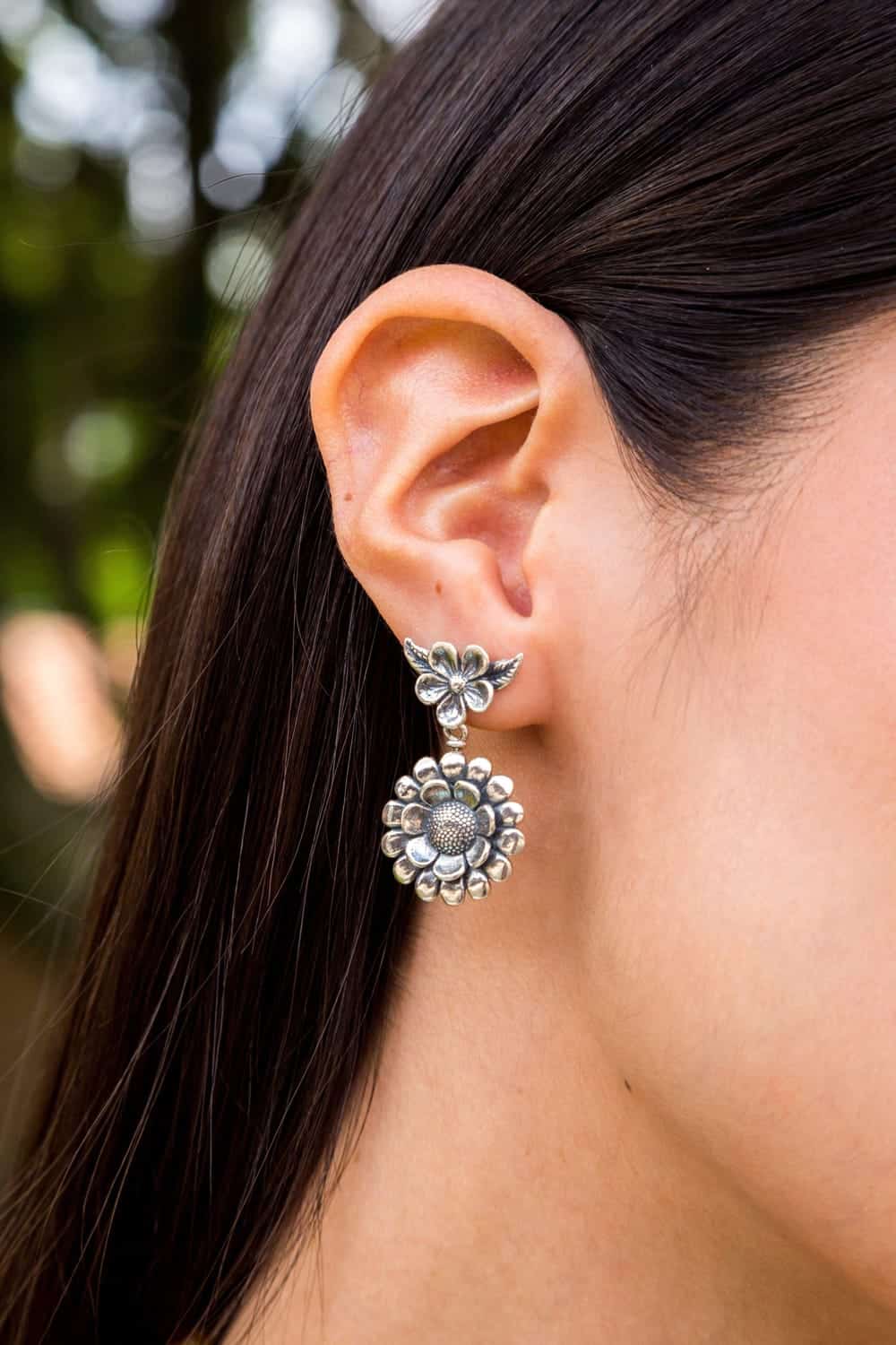 joyas mexicanas gabriela sanchez aretes jardin de flores aretes gabriela sanchez 28407608475703