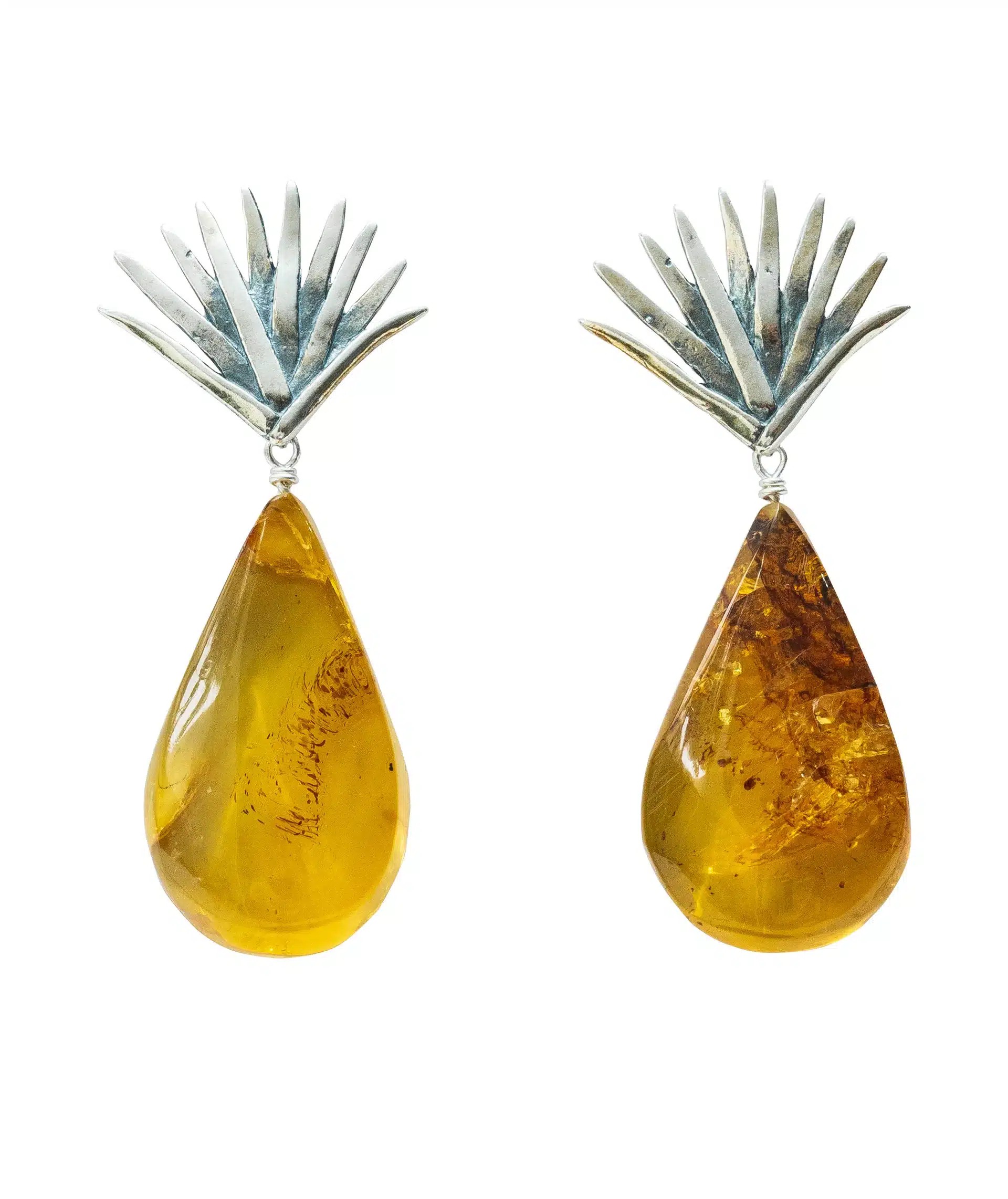 Aretes Agave en Ámbar 